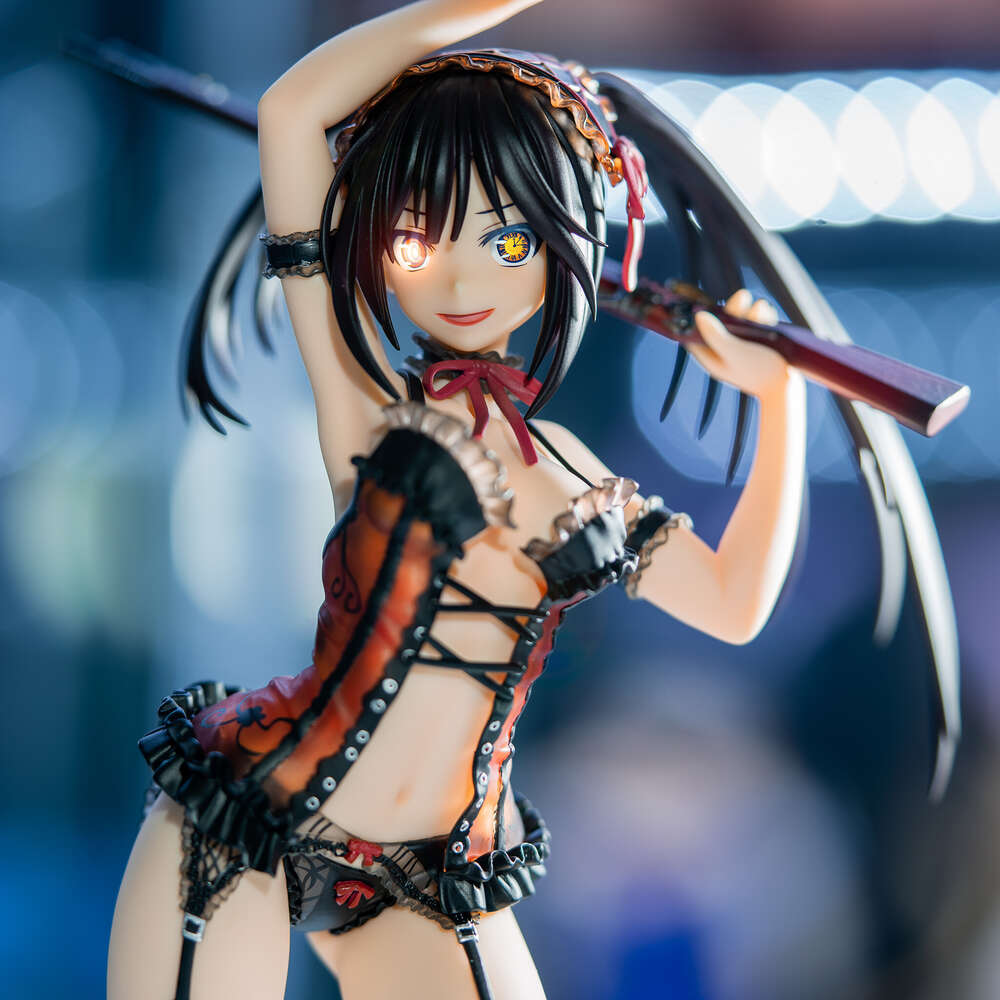 Finger Toys Alphamax Date A Live Tokisaki Kurumi 1/7 Lingerie Ver Pvc Action Figure Toy Adults Collection Hentai Model Doll Gifts