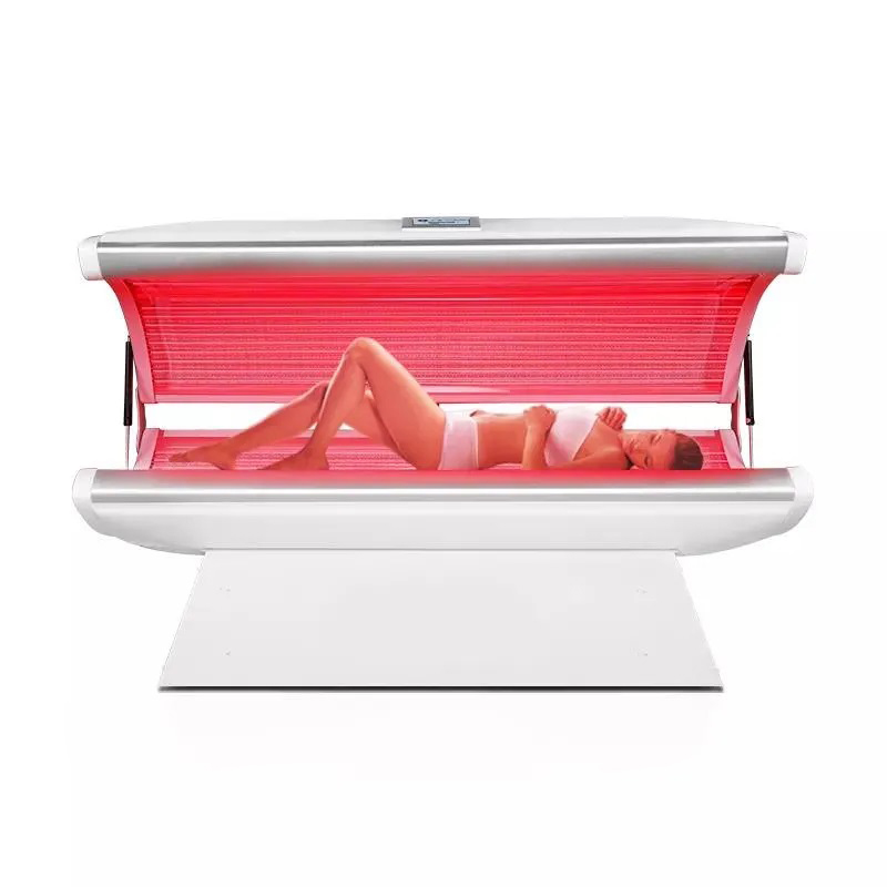 Newest Whole Body LED Red light Therapy Infrared Tanning Bed For Skin Rejuvenation Therapy Body Skin Tightening Whitening Collagen Regrowth Sauna Caps