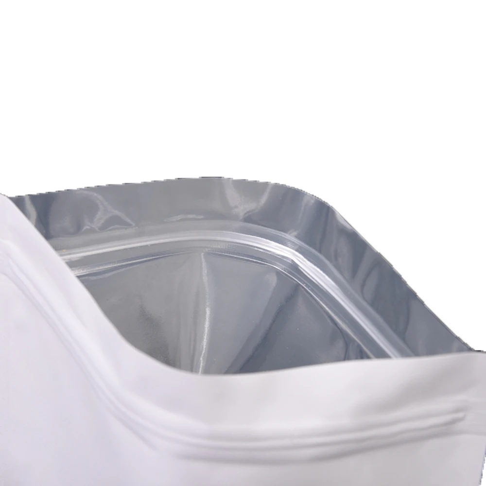 9 Size Matte White Smell Proof Stand Up Bags Resealable Mylar Bags Foil Pouch Double-Sided Self seal Bag Wholesale LX6169