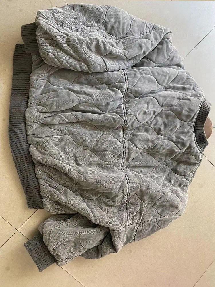 Trench Coats Women, Casual Cotton Jacket With O-Neck, Long Sleeve, Zipper, And Pockets, Single-Breasted Loose Bomber Coat For Autumn B4