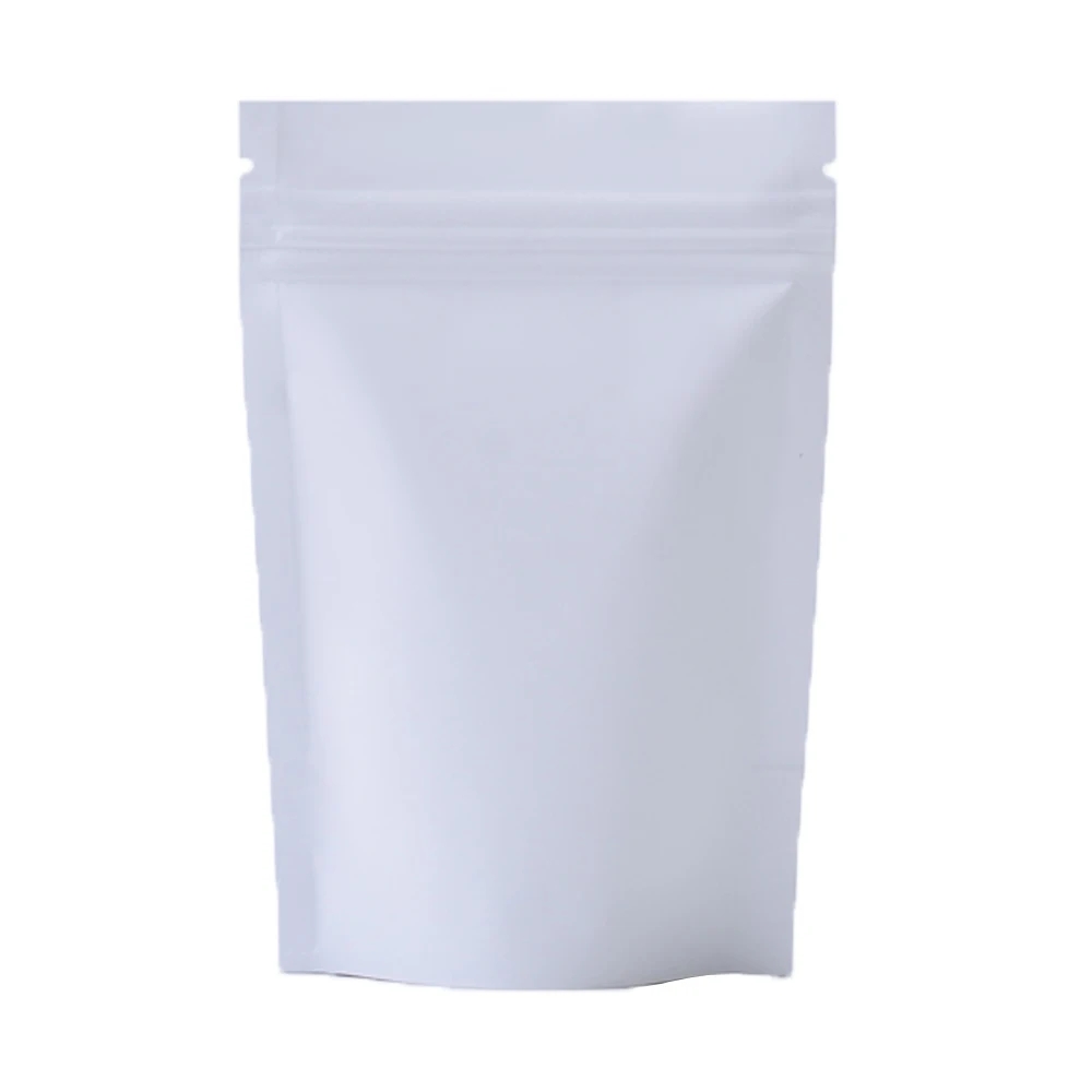 9 Size Matte White Smell Proof Stand Up Bags Resealable Mylar Bags Foil Pouch Double-Sided Self seal Bag Wholesale LX6169