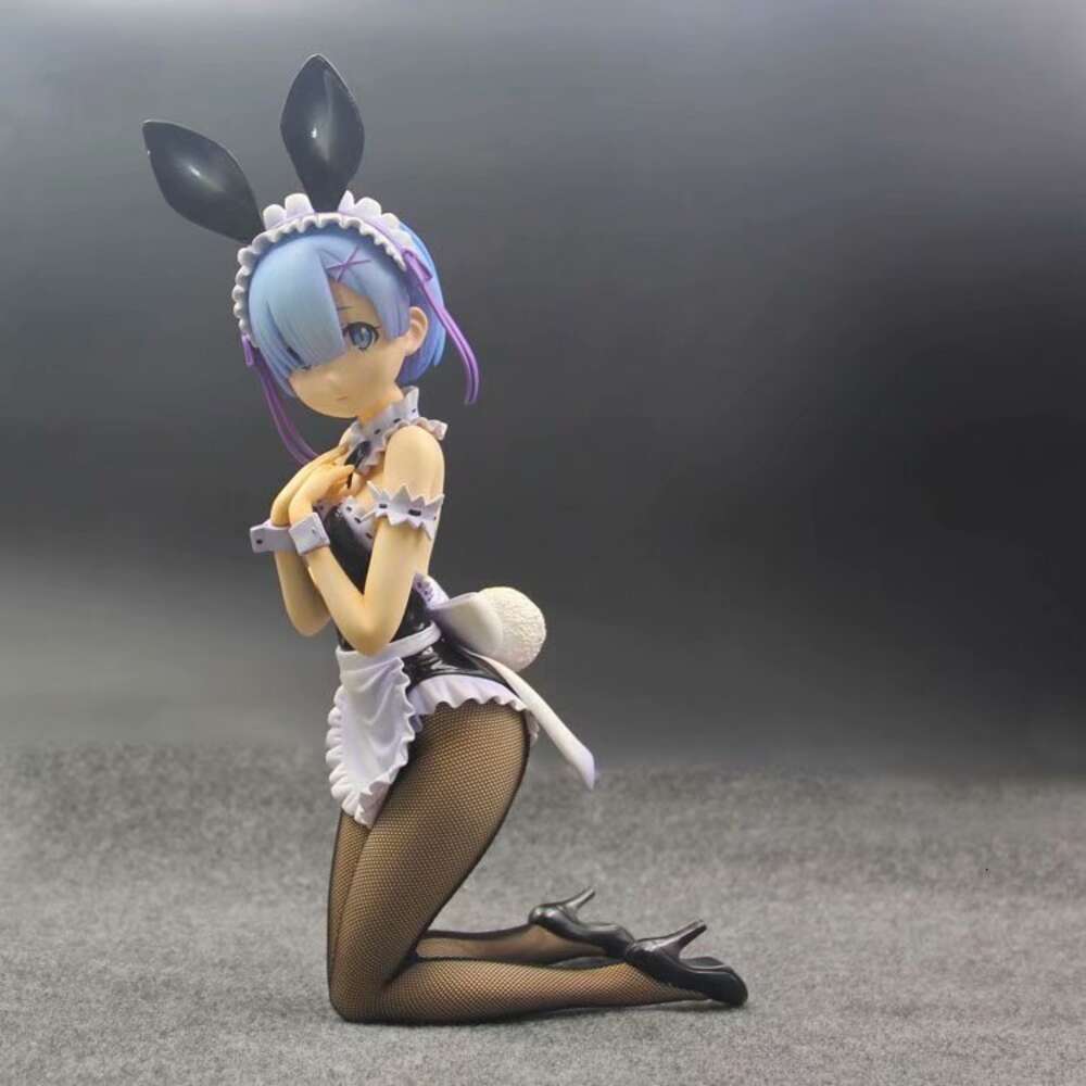 Finger Toys Freeing B-style Re Zero Starting Life in Another World Rem Ram Bunny Ver Pvc Action Figure Toy Adult Collection Model Doll Gifts