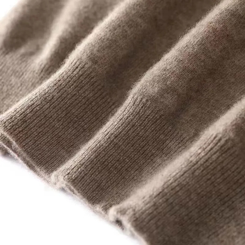 Men's Sweaters Wool Blend Cashmere Sweater Half High Lapels Pullovers Knit Winter Tops Long Sleeve HighEnd Bottoming Shirt 231017