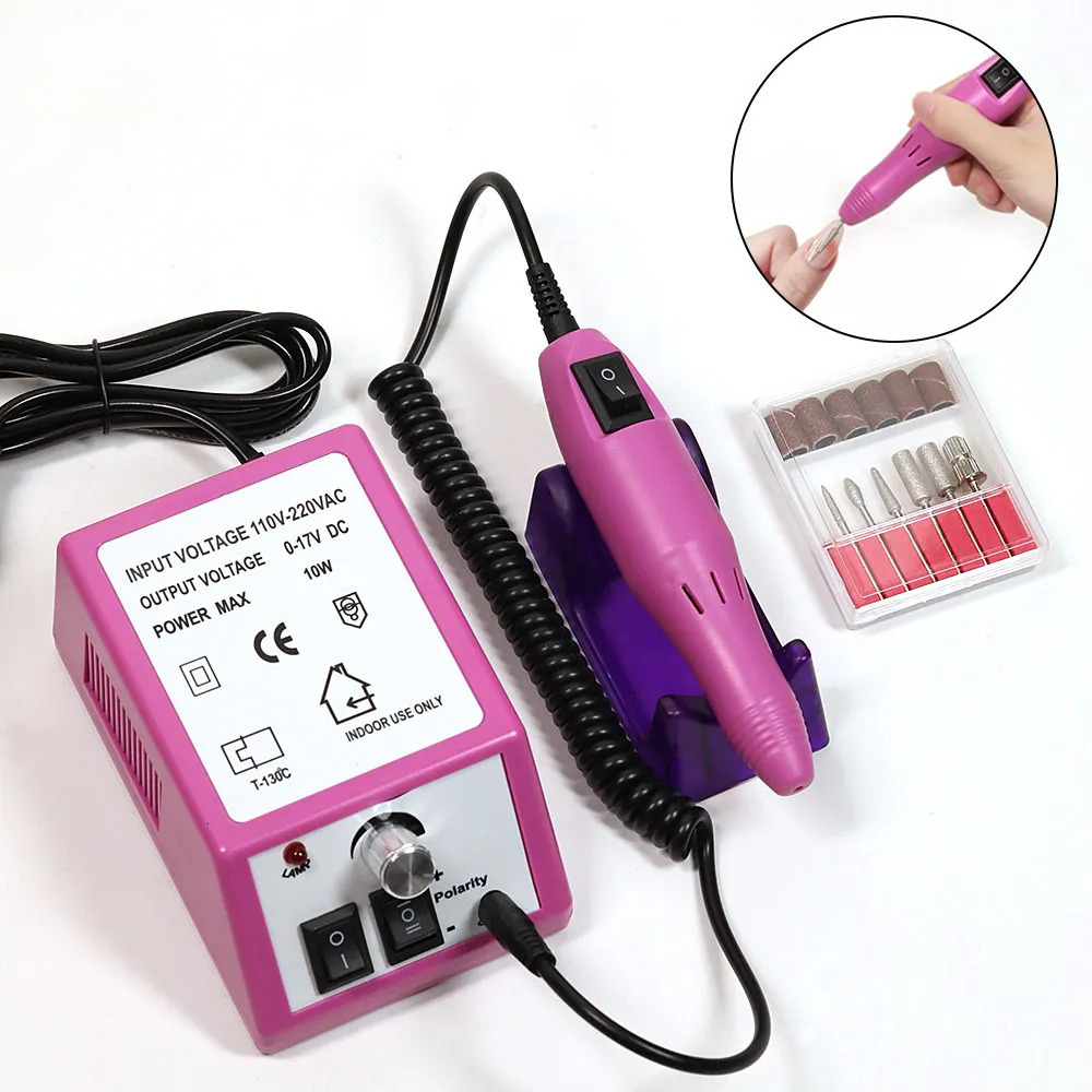 Nail Manicure Set LINMANDA Professional Drill Machine Files Bits Gel Polish Remover Tools Low Noise Cutters File Kit 231017