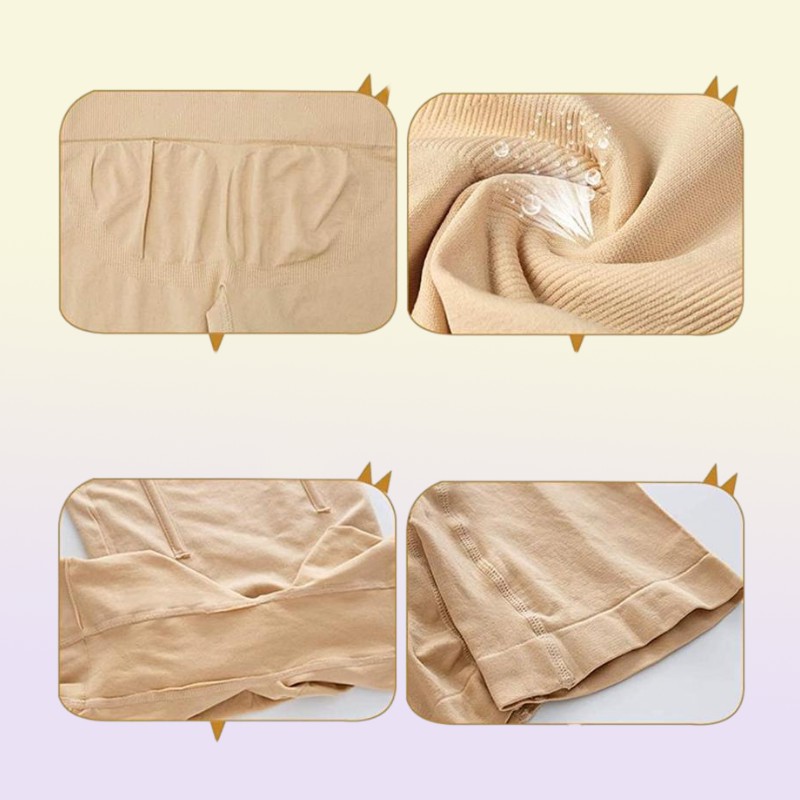 High Waist Shapers Control Panties Women Seamless Shapewear Roll Shorts Spanx Stomach Boning Slimming Panty Tummy Legs Tight Women2739012