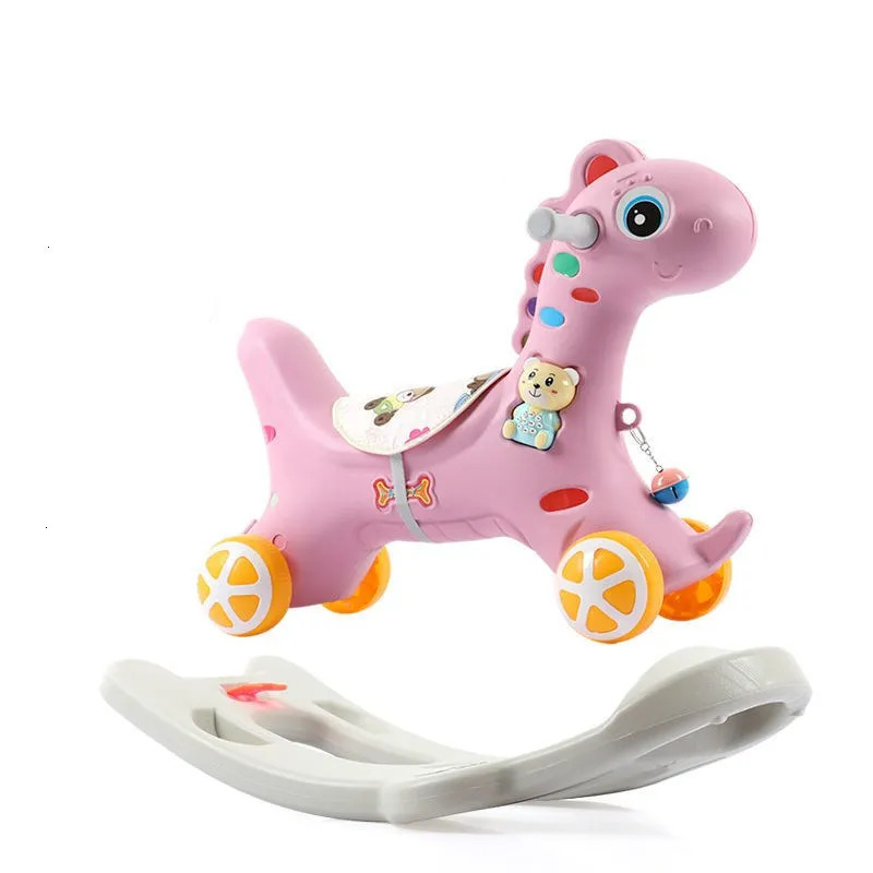 Rocking Chairs Doki Toy Baby Ride On Toys Unicorn Rocking Horse Baby Rocking Chair Multi-functional Baby Play Toys Baby Walker Indoor Fashion 231017