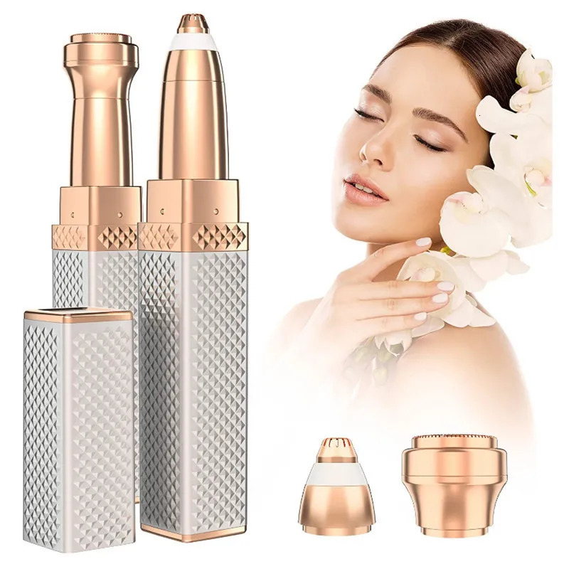 Epilator 2 in 1 Women's Electric Epilator USB Charging Portable Hair Remover Bikini Painless Shaver for Women Body Eyebrow Trimmer 231013