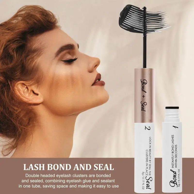Mascara Eyelash Bond And Seal Fast Drying Lash Glue And Sealer Waterproof Strong Hold Cluster Lash Glue Bond And Seal For Cluster 231016