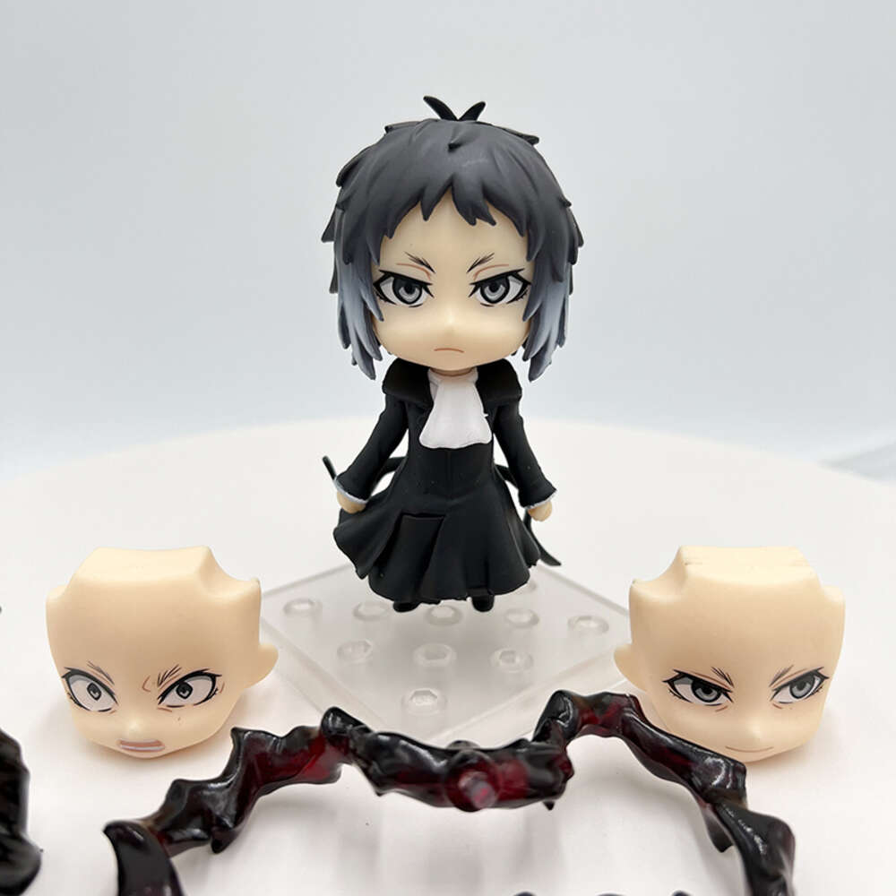 Finger Toys #1191 Bungo Stray Dogs Anime Figure Ryunosuke Akutagawa Action Figure 1414# Osamu Dazai/nakahara Chuya Figurine Model Doll Toys