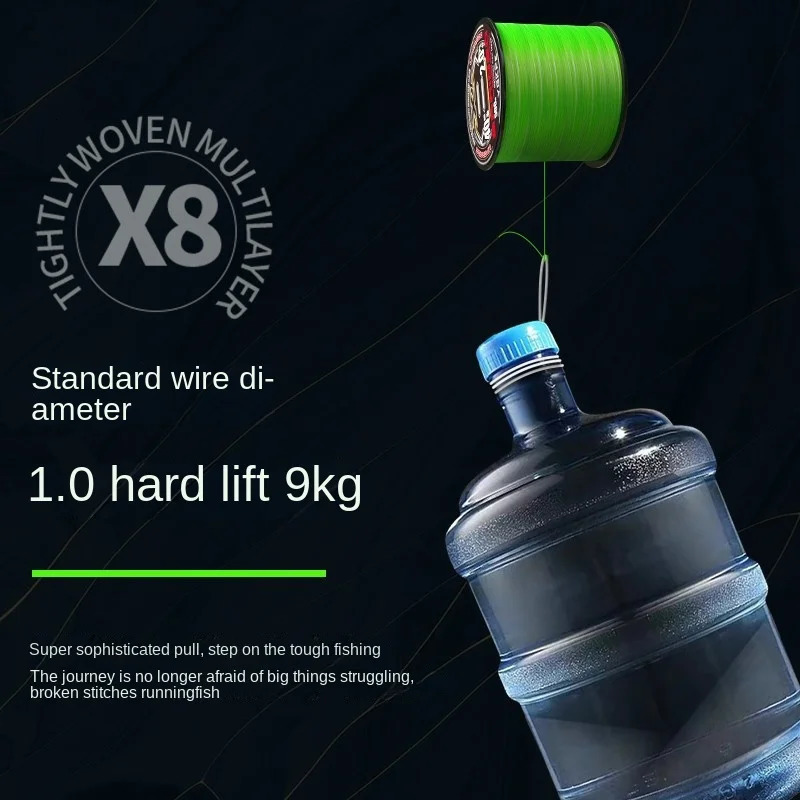Braid Line 300m 500m YGK PE X8 UPGRADE Braided Fishing Line 14LB-80LB Green White High Stength Sinking Type PE Line for Bass Carp Fishing 231017
