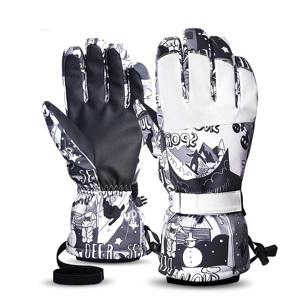 Ski Gloves Cycling Outdoor Men and Women Winter Warm Skiing Sports Can Touch Screen Pure Waterproof Ultra light Cotton 231017