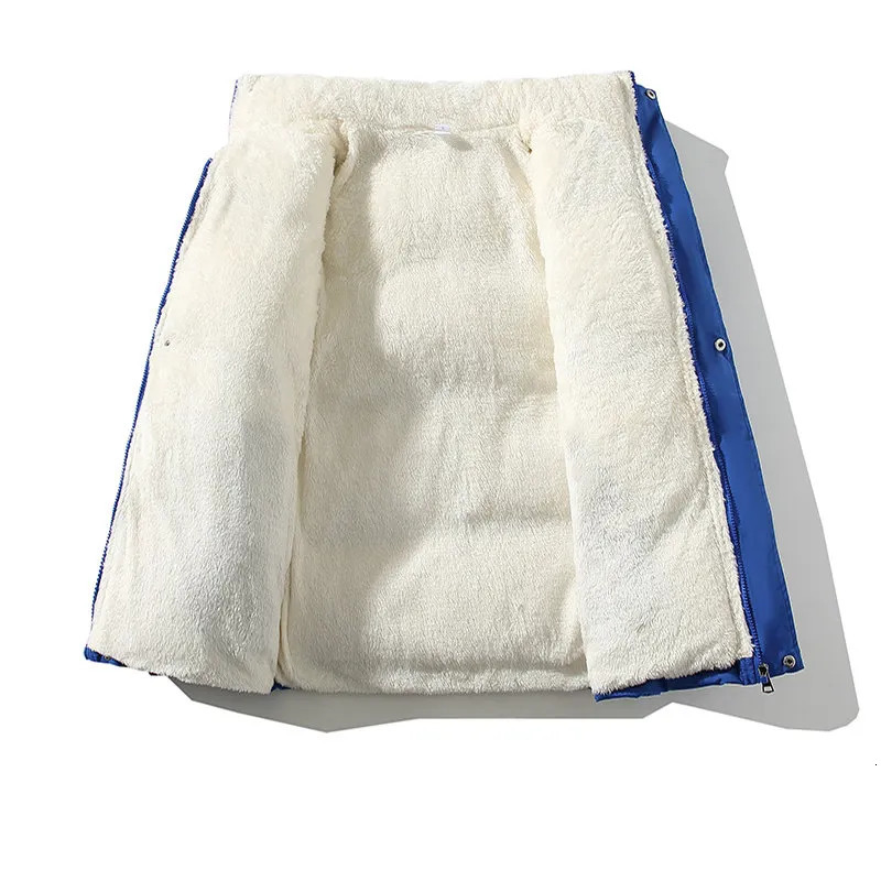 Men's Down Parkas Winter Jacket Men Streetwear Fleece Coat Male Loose Bubble Warm Stand Collar Coats Unisex Puffer Clothes 231017