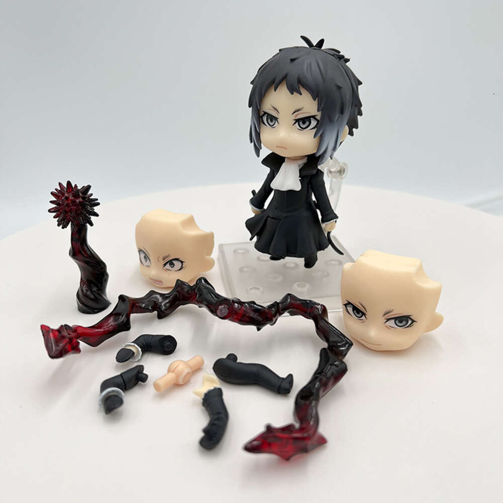 Finger Toys #1191 Bungo Stray Dogs Anime Figure Ryunosuke Akutagawa Action Figure 1414# Osamu Dazai/nakahara Chuya Figurine Model Doll Toys