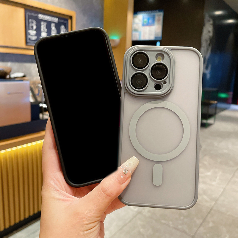 Magnetic Wireless Charging Cases For Iphone 17 Air 16 15 14 Plus 13 Pro Max 12 11 Skin Feel Hybrid Hit Color Hard PC Plastic TPU Matte Frosted Fine Ho