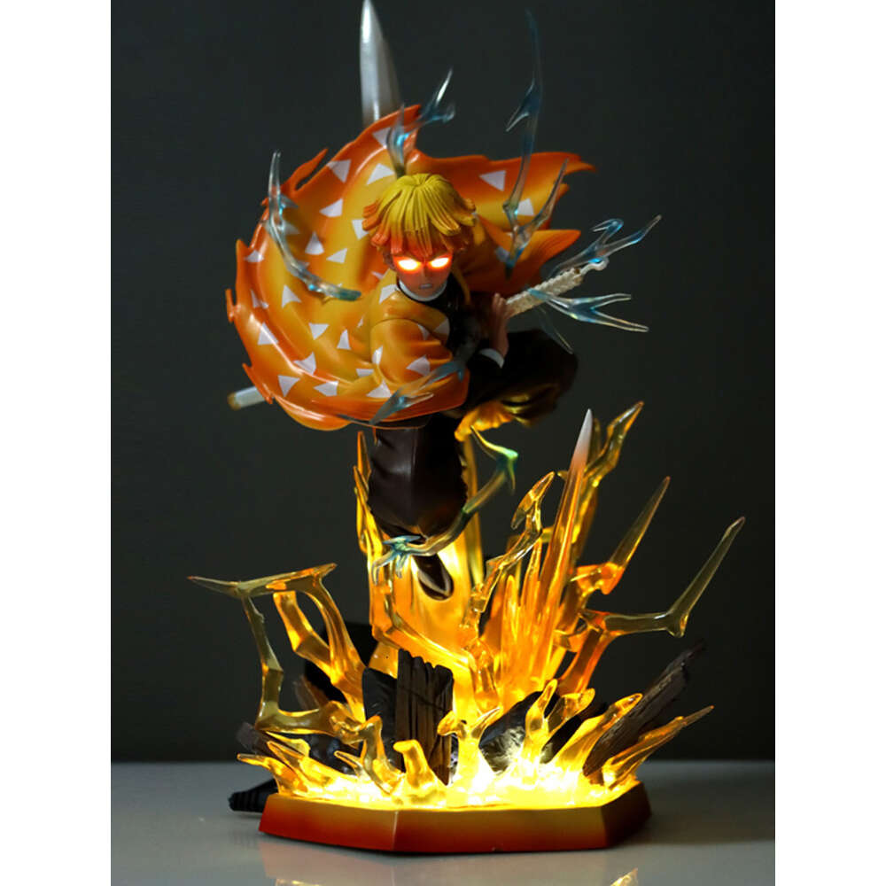 Finger Toys 31cm Agatsuma Zenitsu Demon Slayer Anime Figure Akaza Kimetsu No Yaiba Action Figure Kokushibou/daki/gyuutarou Figurine Doll Toy