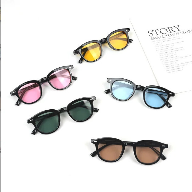 Sunglasses Children sunglasses db eyewear fashion Round kids Sunglasses boy girl goggles Baby travel glasses 8 colors optional UV400 231017
