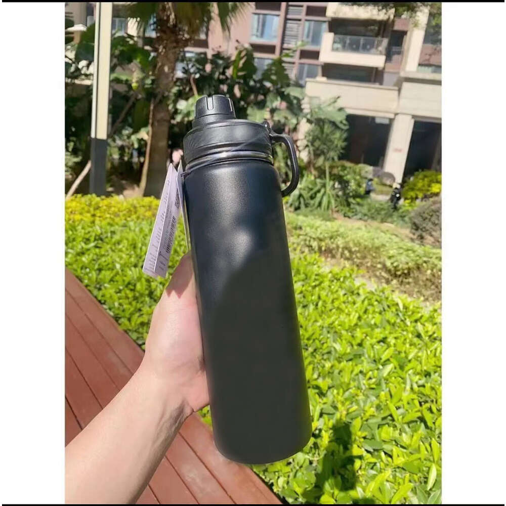 710ml Insulated Water Cup Sport Gym Vacuum Bottles Portable Leakproof Outdoor Cup Stainless Steel Thermos Pure Color