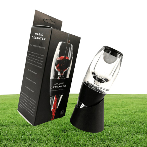 Red Wine Aerator Filter Bar Tools Magic Quick Decanter Essential Set Sediment Pouch Travel with Retail Box4129439