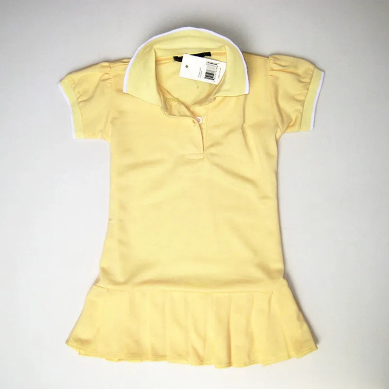 Girl's Dresses Girls' * Sports Dress Baby Cotton Short Sleeve Pleated Skirt * Children's Tennis Skirt * Solid Color Polo Neck T-shirt S
