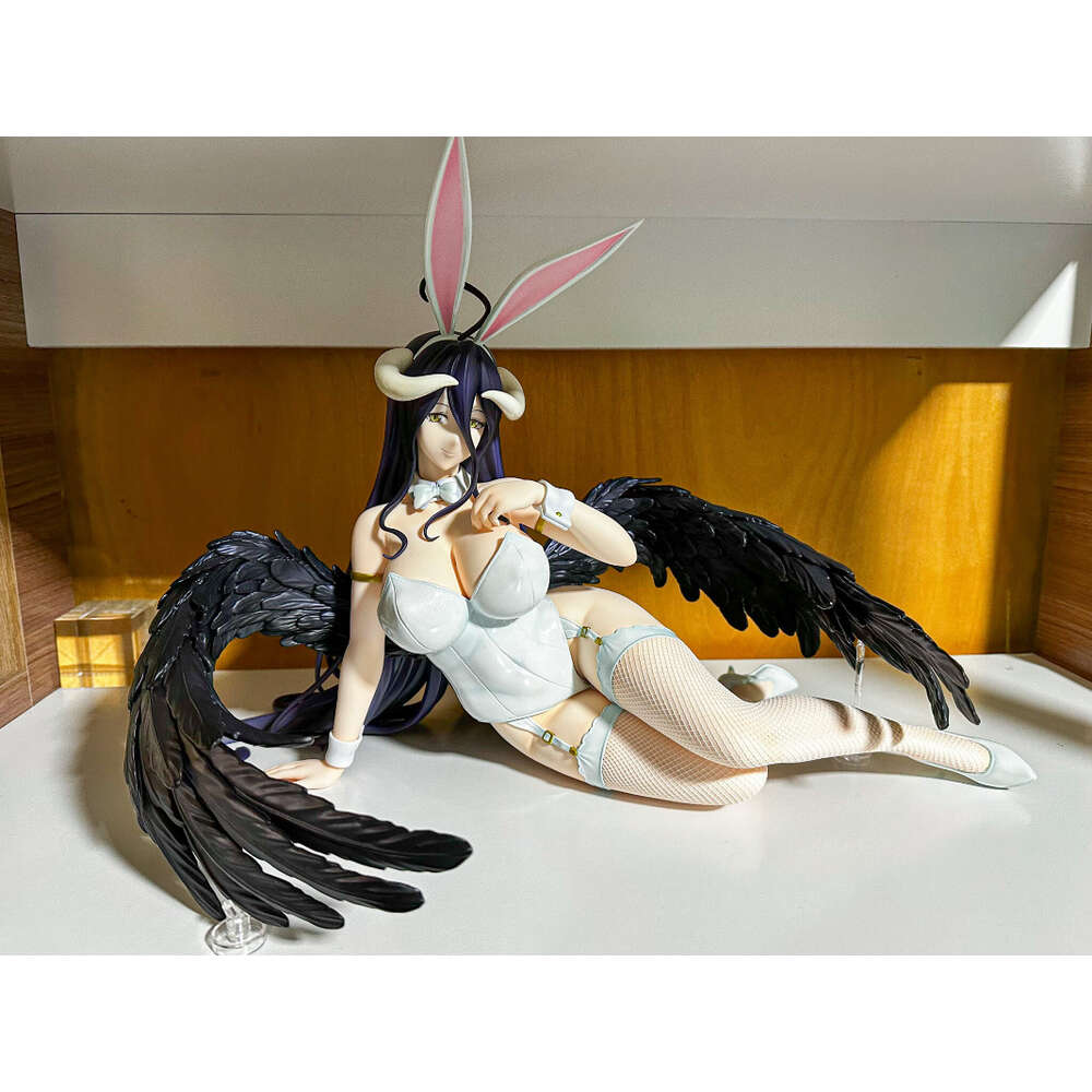 Finger Toys 30cm Freeing B-style Overlord Iv Albedo Bunny Girl 1/4 Pvc Action Figure Toys Hentai Adult Collection Model Toy Doll Gifts