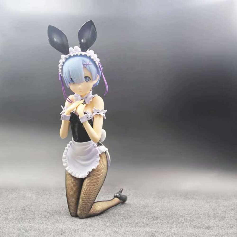 Finger Toys Freeing B-style Re Zero Starting Life in Another World Rem Ram Bunny Ver Pvc Action Figure Toy Adult Collection Model Doll Gifts