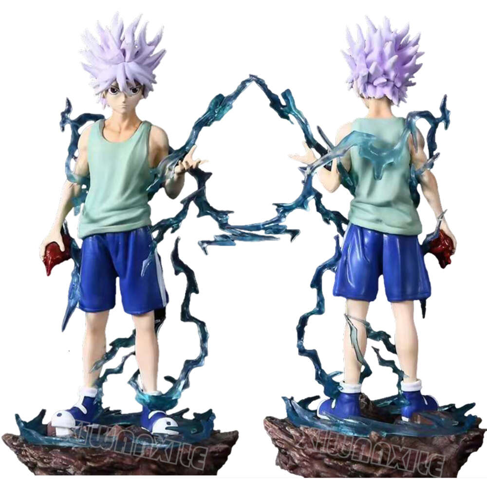 Finger Toys 22cm Hunter X Hunter Anime Figure Killua Zoldyck Action Figure Gon Freecss/kurapika/chrollo Lucilfer Figure Collectible Doll Toy