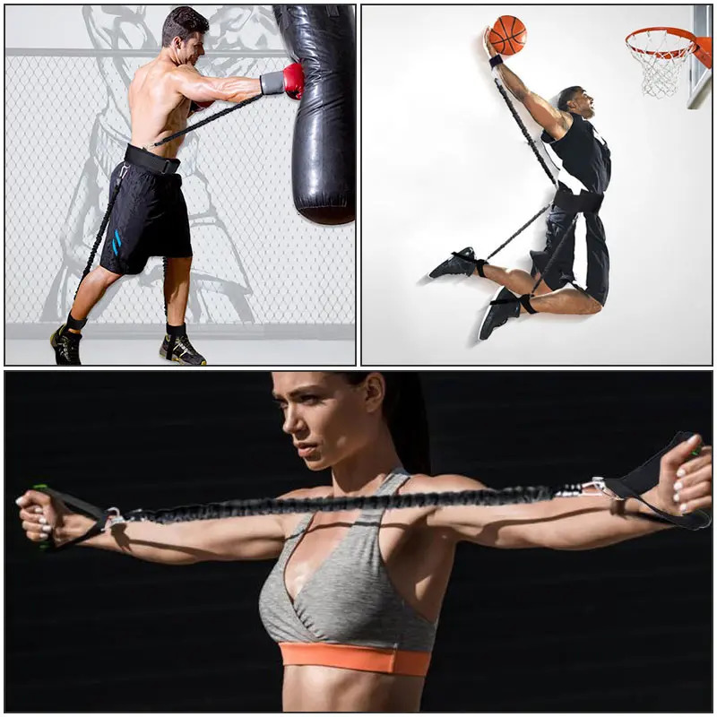 Resistance Bands 11PC 140LBS Stretching Strap Set For Arms Legs Strength Fitness Equipment Workout Boxing Basketball 231016