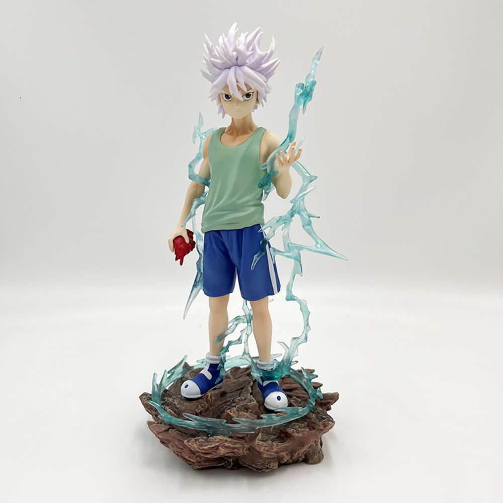 Finger Toys 22cm Hunter X Hunter Anime Figure Killua Zoldyck Action Figure Gon Freecss/kurapika/chrollo Lucilfer Figure Collectible Doll Toy