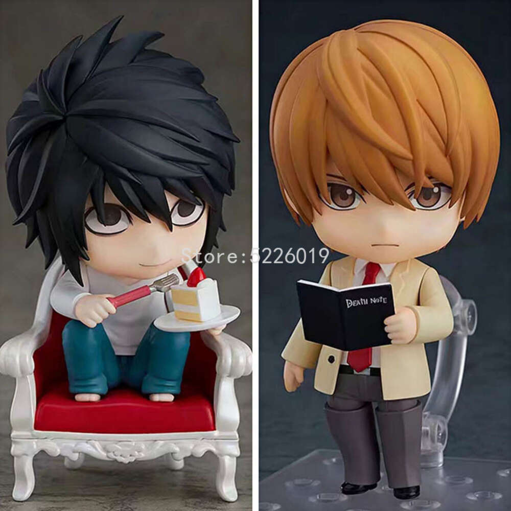 Finger Toys 10cm Death Note Anime Figure 1160# Yagami Light Action Figure Death Note Yagami Light 1200# L Lawliet Figurine Model Doll Gift