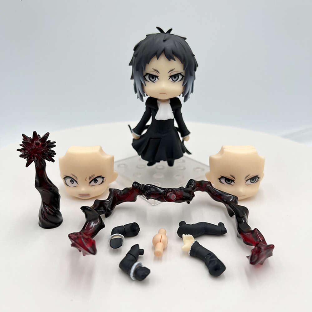 Finger Toys #1191 Bungo Stray Dogs Anime Figure Ryunosuke Akutagawa Action Figure 1414# Osamu Dazai/nakahara Chuya Figurine Model Doll Toys