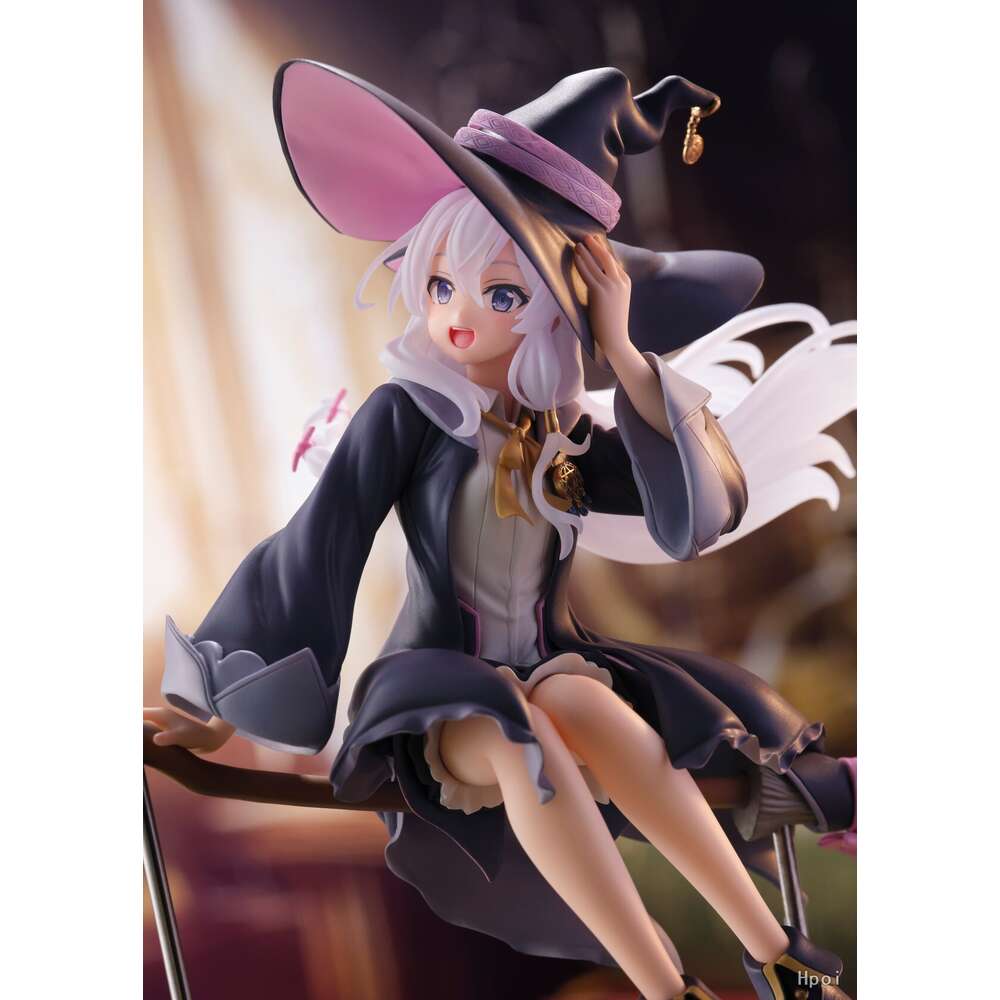 Finger Toys Anime Figure Mo No Tabitabi Artist Masterpiece+ Elaina Witch's Clothes Ver Pvc Action Figure Toy Collection Model Doll Gifts