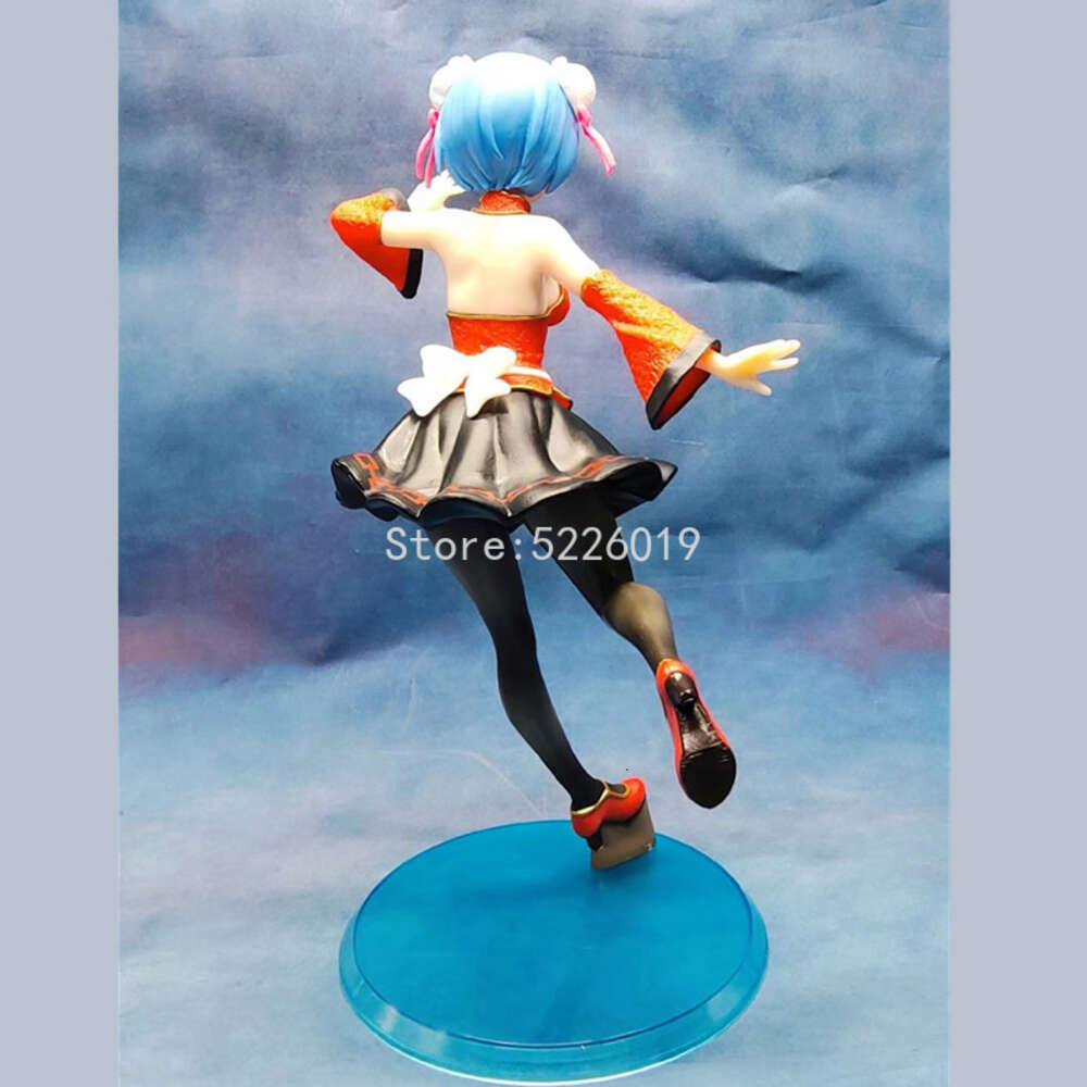 Finger Toys 23cm Re:zero Starting Life in Another World Rem Anime Figure Rem Chinese Style Action Figure Rem Maid Figure Model Doll Toys