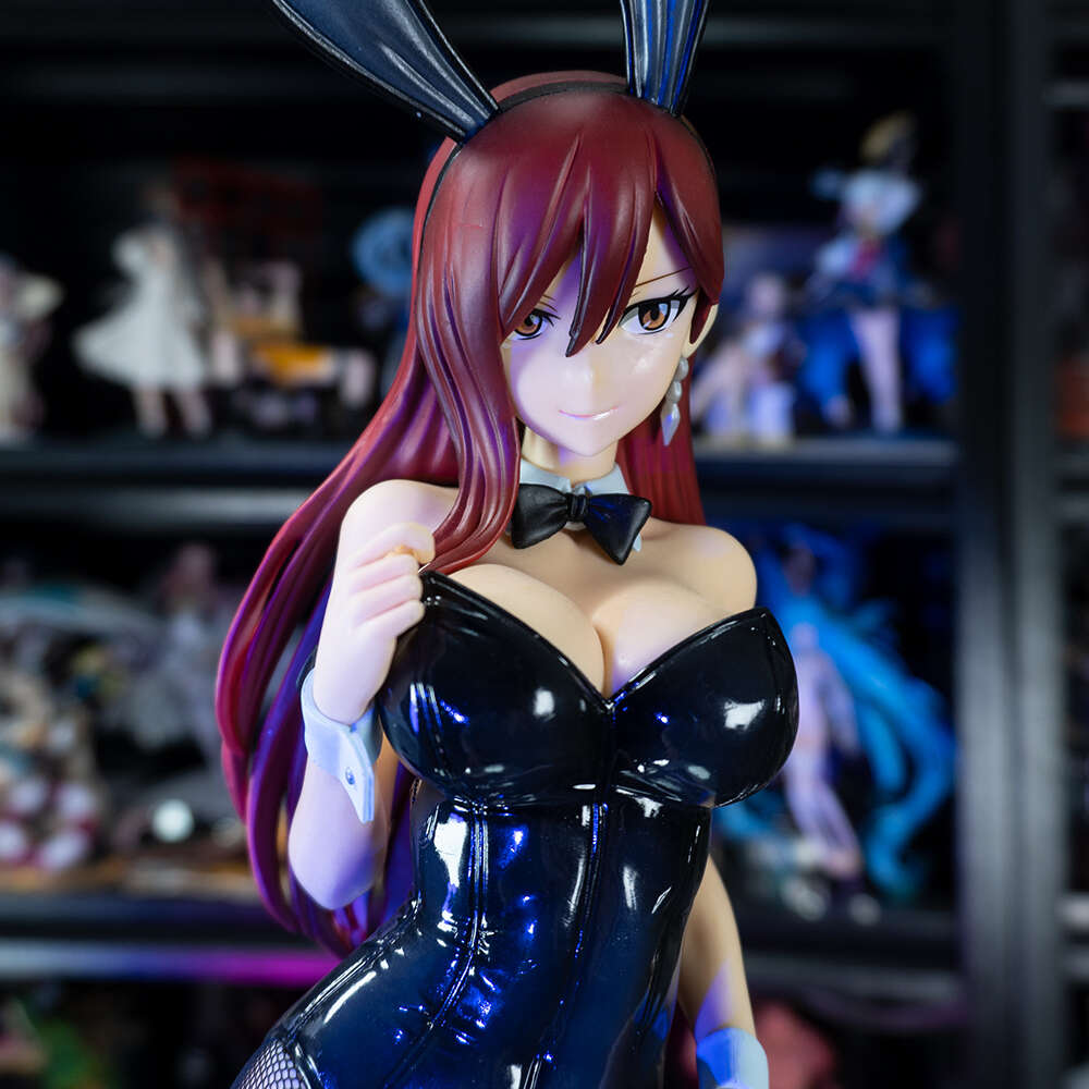 Finger Toys 48cm Freeing B-style Anime Fairy Tail Erza Scarlet Bunny Ver 1/4 Pvc Action Figure Adults Collection Model Toy Doll Gifts