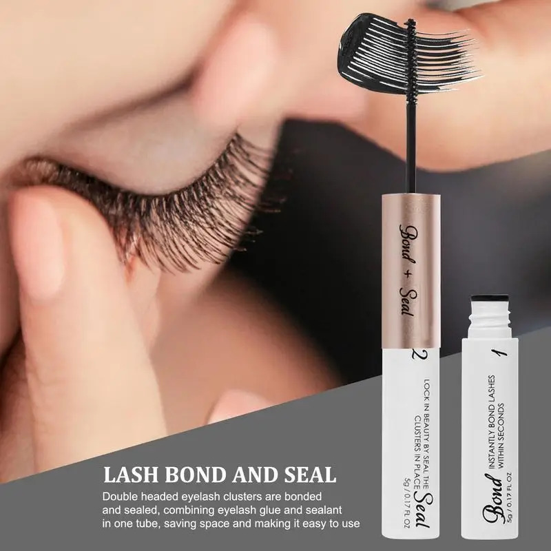 Mascara Eyelash Bond And Seal Fast Drying Lash Glue And Sealer Waterproof Strong Hold Cluster Lash Glue Bond And Seal For Cluster 231016