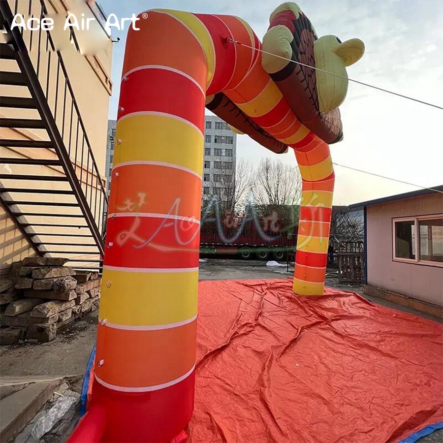 Air Turkey Arch Inflatable Thanksgiving Arch Fully Printed Holiday Decoration Entrance Archway with Free Fan for Outdoor Advertising or Promotion