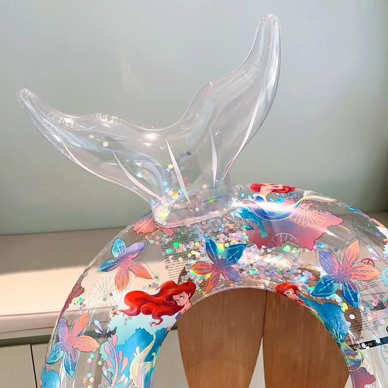 Inflatable Floats Tubes Mermaid Swim Ring for Children Pool Float Inflatable Swimming Float Tube Kids Summer Accessories for Beach Party Toys 231017