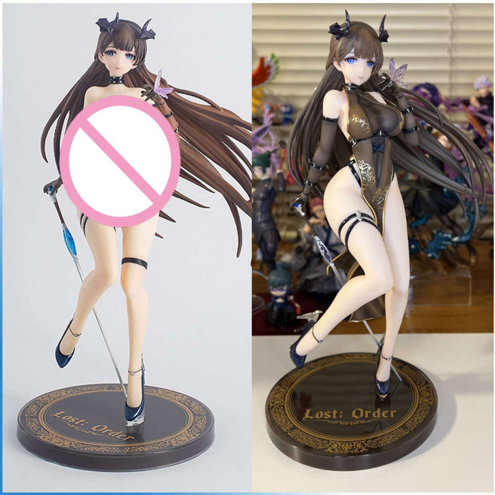 Finger Toys 26cm Lost Order Moen Akuma Ver Anime Sexy Girl Figure Moen Devil Pvc Action Figure Toy Statue Adults Collection Model Doll Gifts