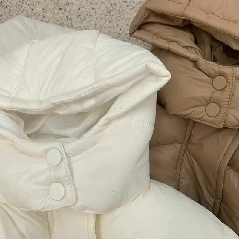 Down Coat MILANCEL Winter Kids Parkas Korean Style Girls Fur Hooide Boys Thicken Outerwear 231017