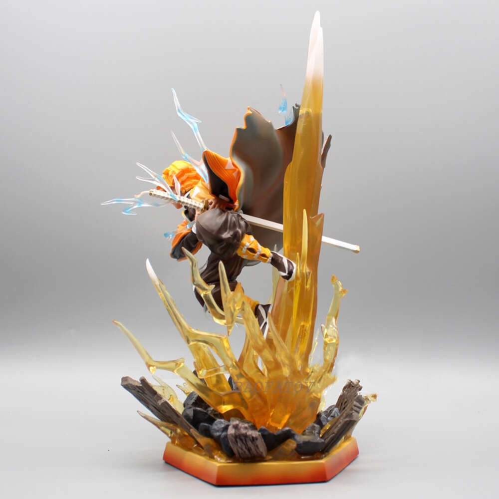 Finger Toys 31cm Agatsuma Zenitsu Demon Slayer Anime Figure Akaza Kimetsu No Yaiba Action Figure Kokushibou/daki/gyuutarou Figurine Doll Toy