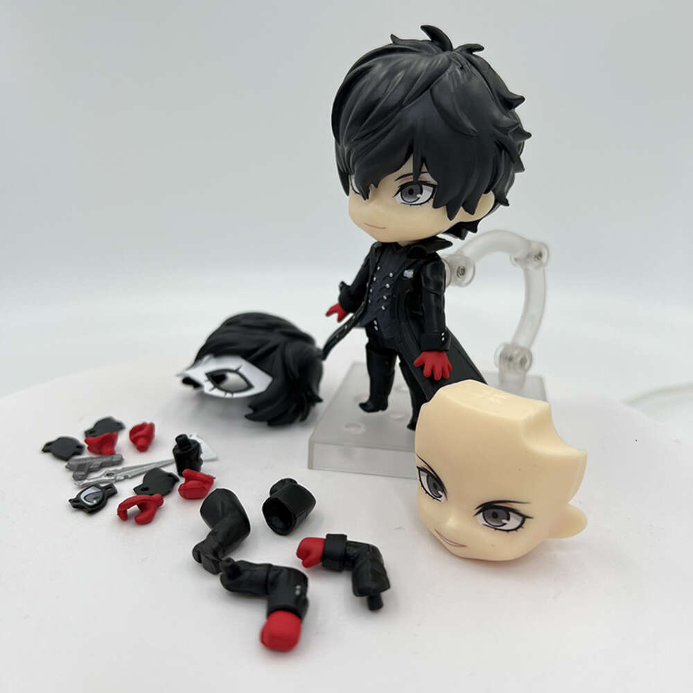 Finger Toys #989 Ren Amamiya Persona 5 Joker Anime Figure Megami Tensei Protagonist Action Figure #793 Morgana/futaba Sakura Figure Doll Toy