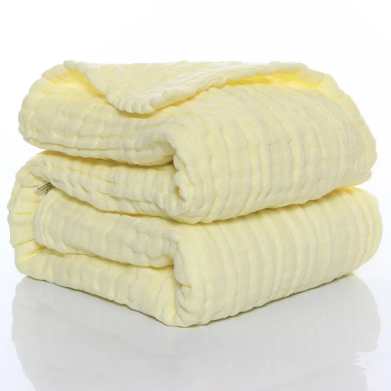 Quilts 6 Layers Muslin Swaddle Baby Blankets born Muslin Swaddle Wrap Bedding Quilt Baby Bath Towel 231017