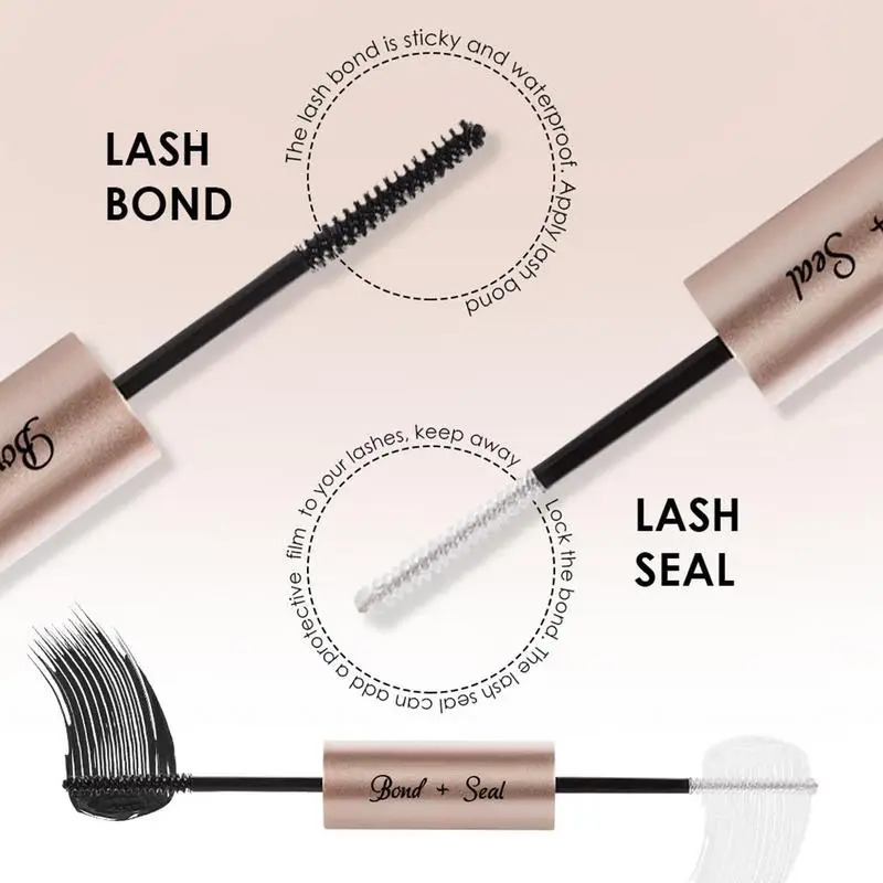 Mascara Eyelash Bond And Seal Fast Drying Lash Glue And Sealer Waterproof Strong Hold Cluster Lash Glue Bond And Seal For Cluster 231016