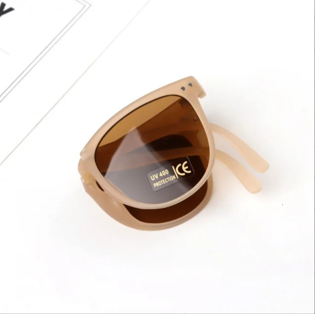 Sunglasses Children's Sunglasses European And American Children's Folding Glasses Retro Round Frame Shade Baby Sunglasses 231017