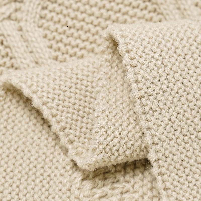 Quilts Baby Blankets Breathable born Gender Netural Knitted Stroller Bassinet Carseat Crib Cellular 100*80cm Toddler Boy Girl Quilts 231017