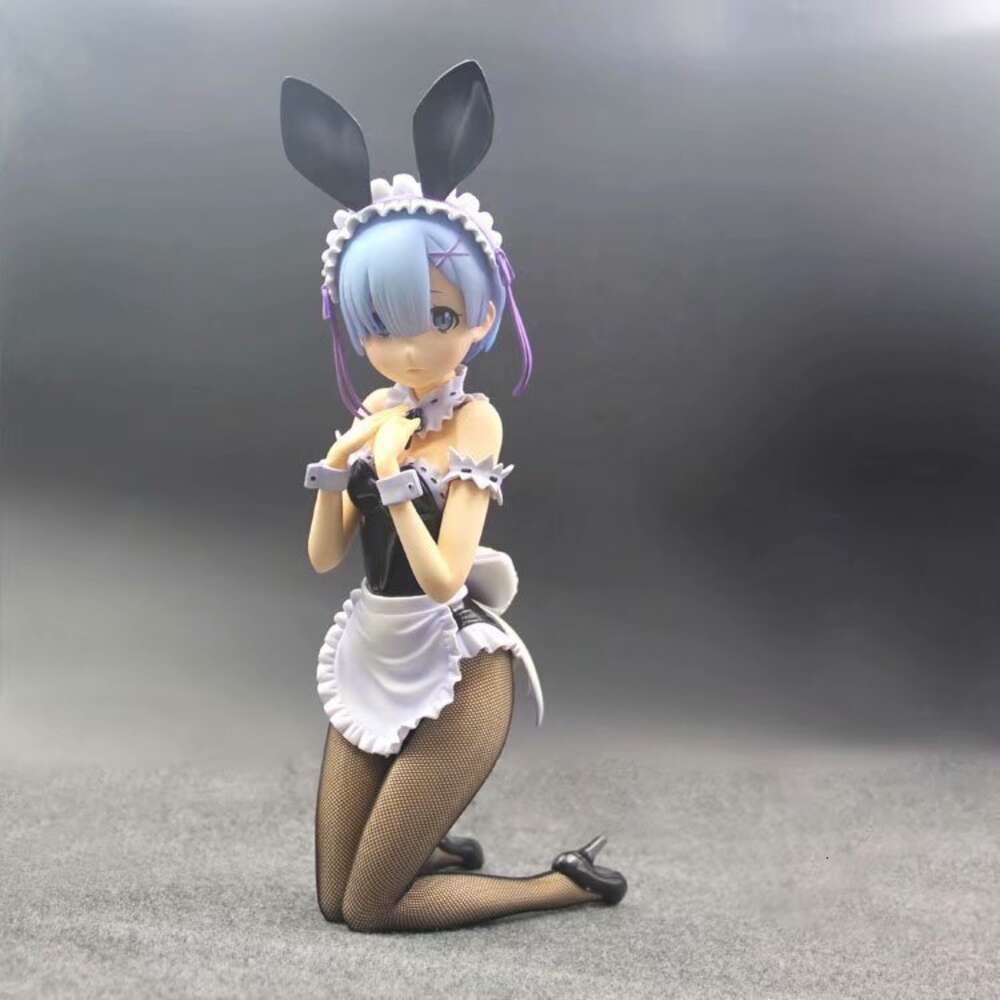 Finger Toys Freeing B-style Re Zero Starting Life in Another World Rem Ram Bunny Ver Pvc Action Figure Toy Adult Collection Model Doll Gifts