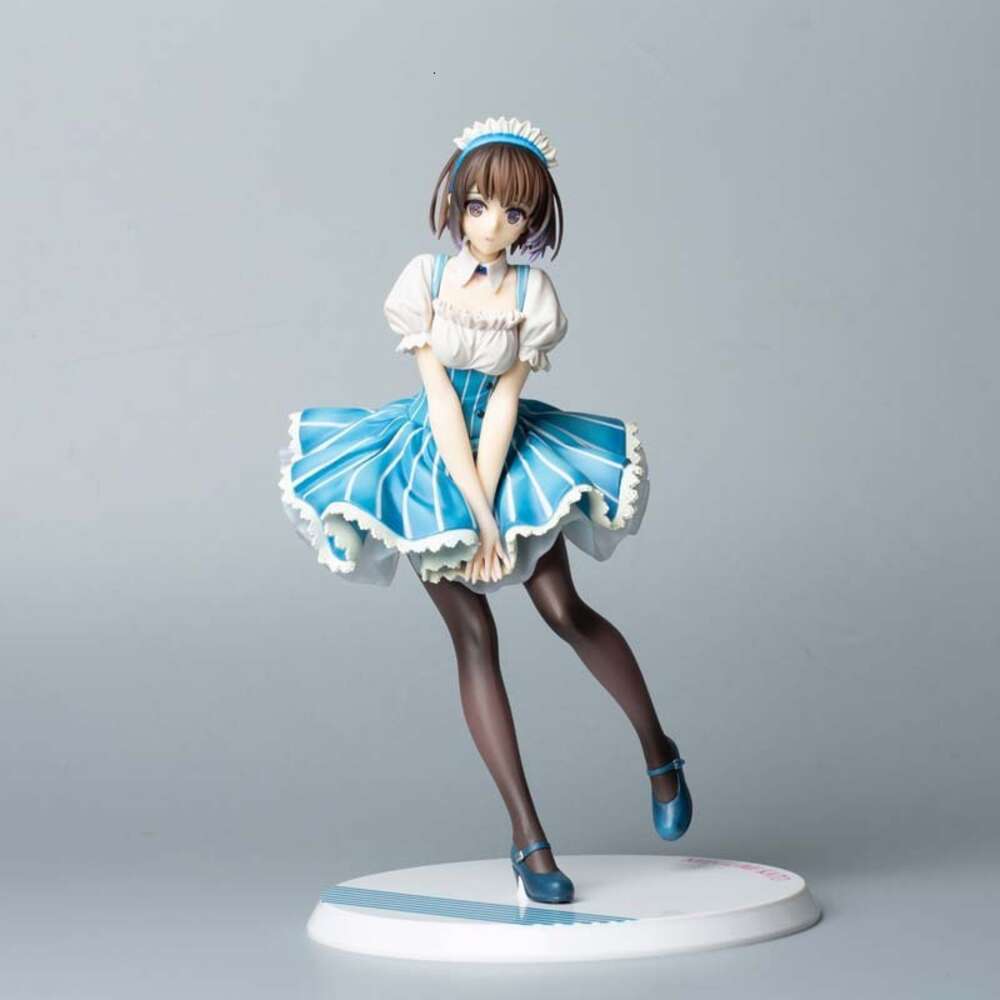 Finger Toys 24cm Aniplex Saenai Heroine No Sodatekata Fine Kato Megumi 1/7 Maid Ver Pvc Action Figure Toy Collection Model Doll Gifts
