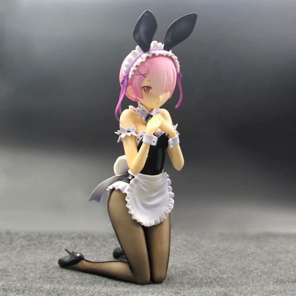 Finger Toys Freeing B-style Re Zero Starting Life in Another World Rem Ram Bunny Ver Pvc Action Figure Toy Adult Collection Model Doll Gifts