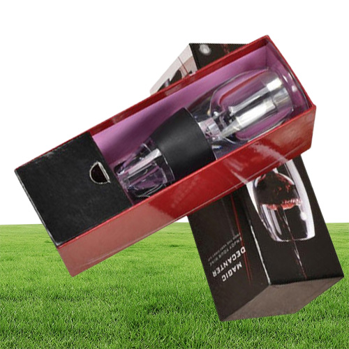 Red Wine Aerator Filter Bar Tools Magic Quick Decanter Essential Set Sediment Pouch Travel with Retail Box4129439
