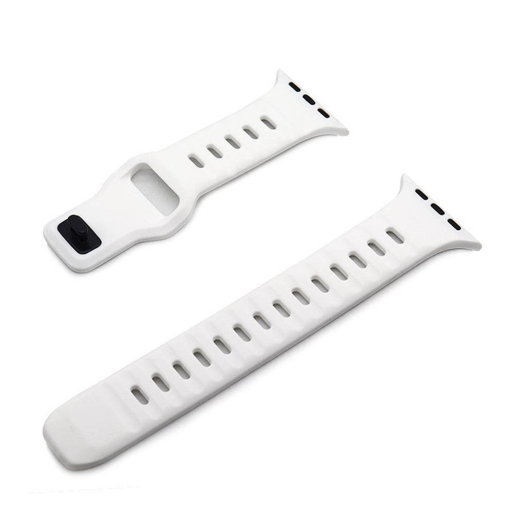 Square Buckle Silicone Strap Apple Watch Ultra 49mm 45mm 41mm Breathable Wrist Band For Iwatch 8 7 6 5 4 44mm 40mm free shipping