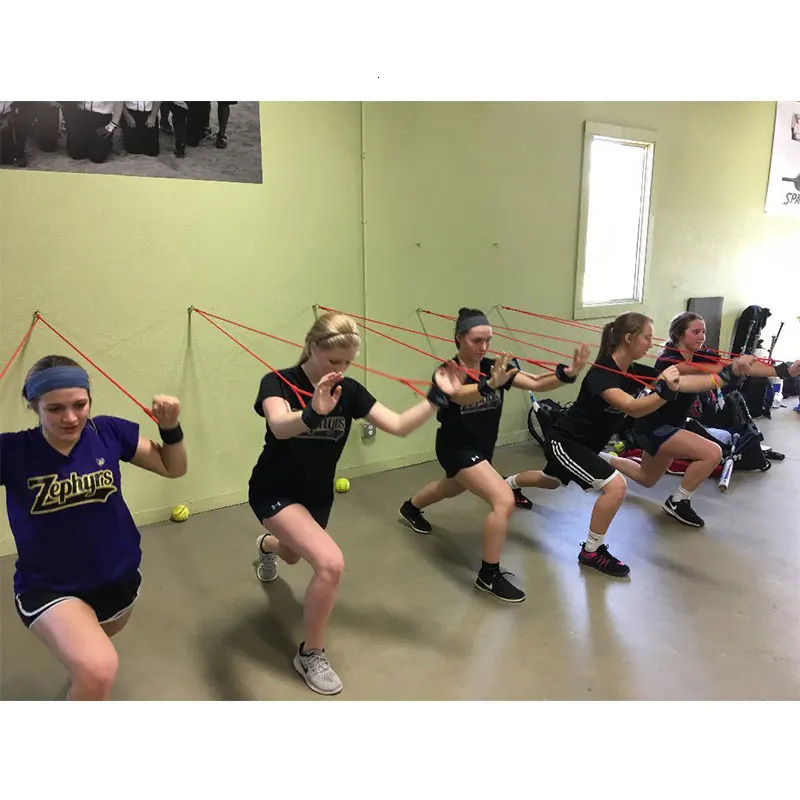 Resistance Bands Sports Exercise for Baseball Softball Training Aid Pitching Arm Strength Quarterback Warmup Stretching 231016